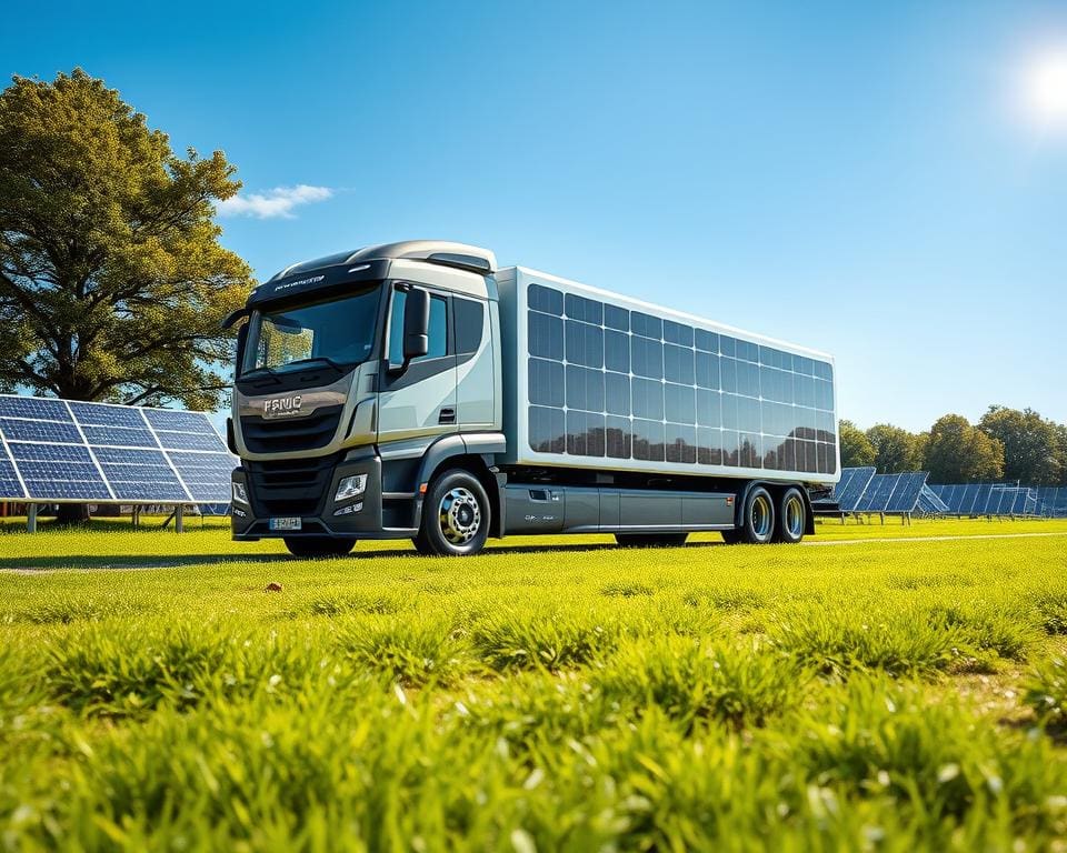 solarbetriebene Lkw