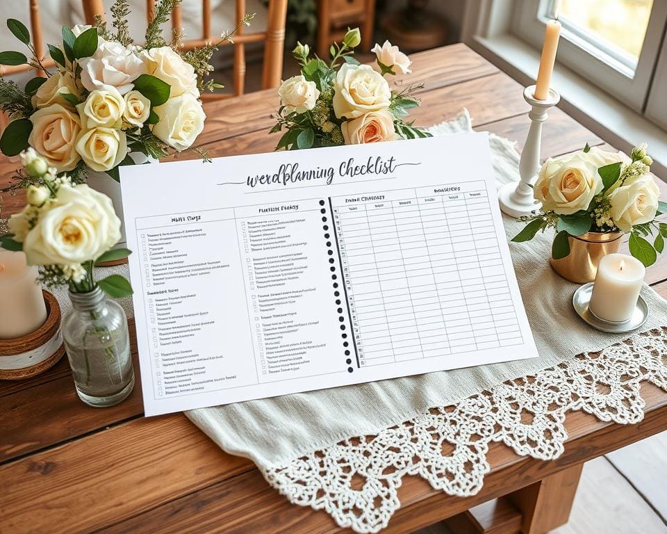 Checkliste Hochzeitsvorbereitung