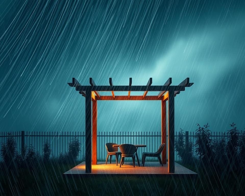 Gartenpavillons: Welches Material hält Wind und Wetter?