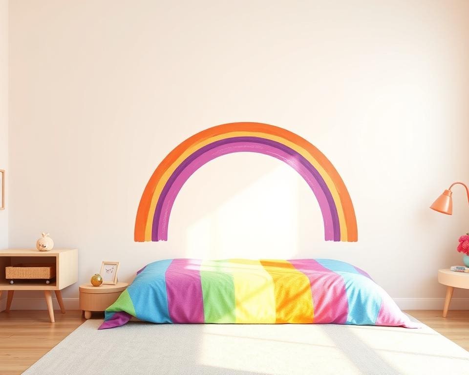 Wandtattoo Regenbogen: Farbenfrohe Kinderzimmer-Träume