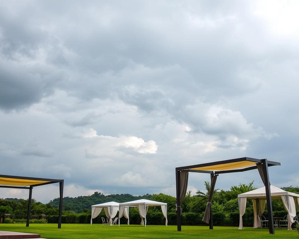 Windbeständigkeit und Wetterbeständigkeit von Outdoor-Pavillons