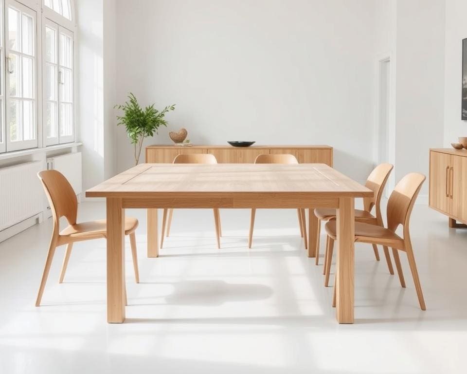 Minimalistische Esstische mit klaren Linien