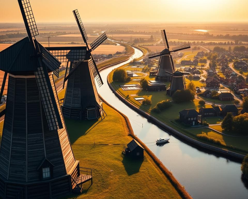 Ingenieurskunst der Windmühlen in Kinderdijk