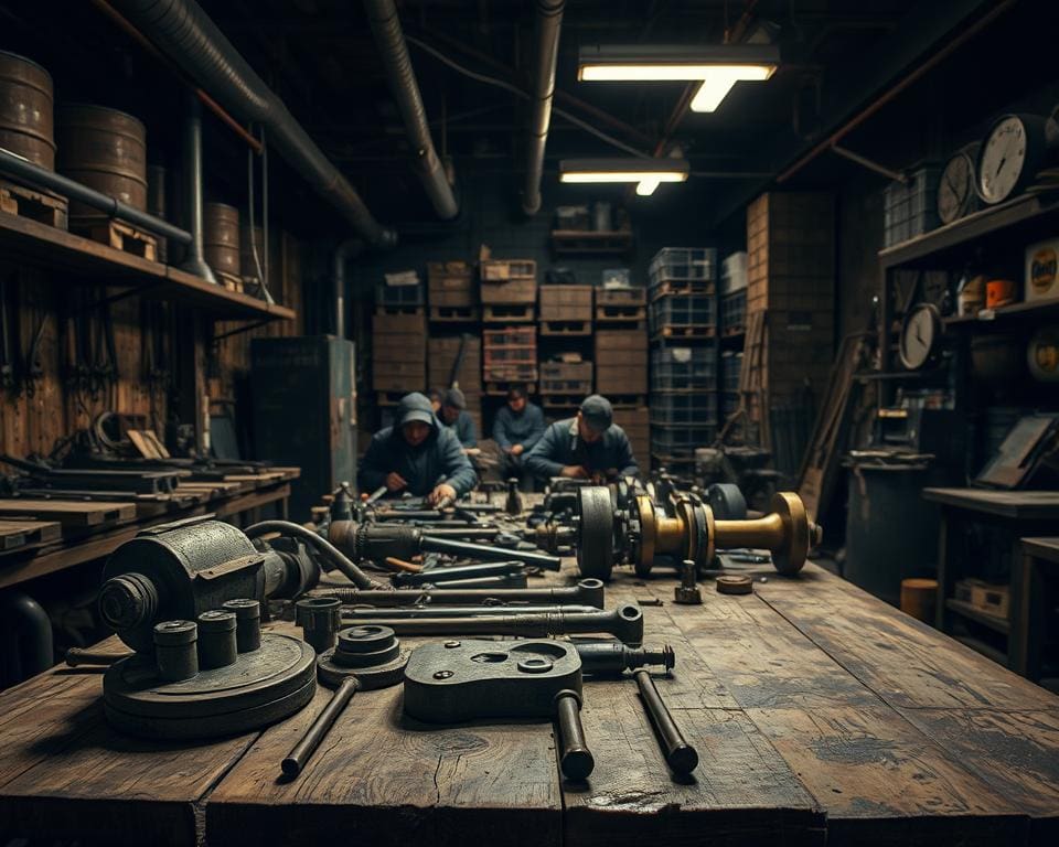 Was sind typische Texturen im Industrial Look?