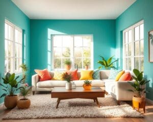 Wie bringst du Frische mit Farben ins Wohnzimmer?