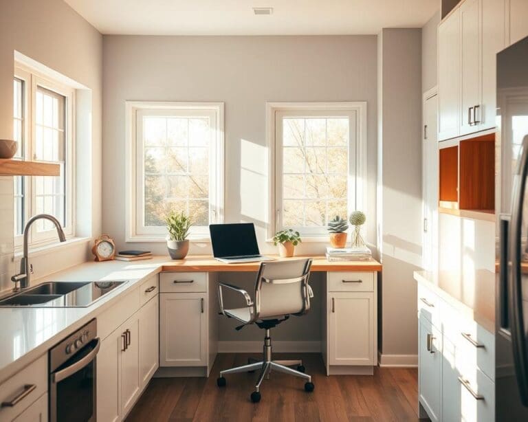 Wie gestaltest du ein Homeoffice in der Küche?
