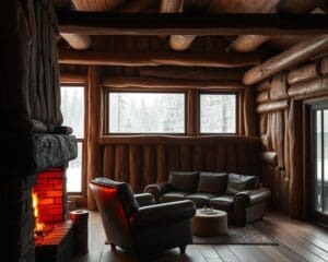 Wie schaffst du Atmosphäre mit rauem Holz?