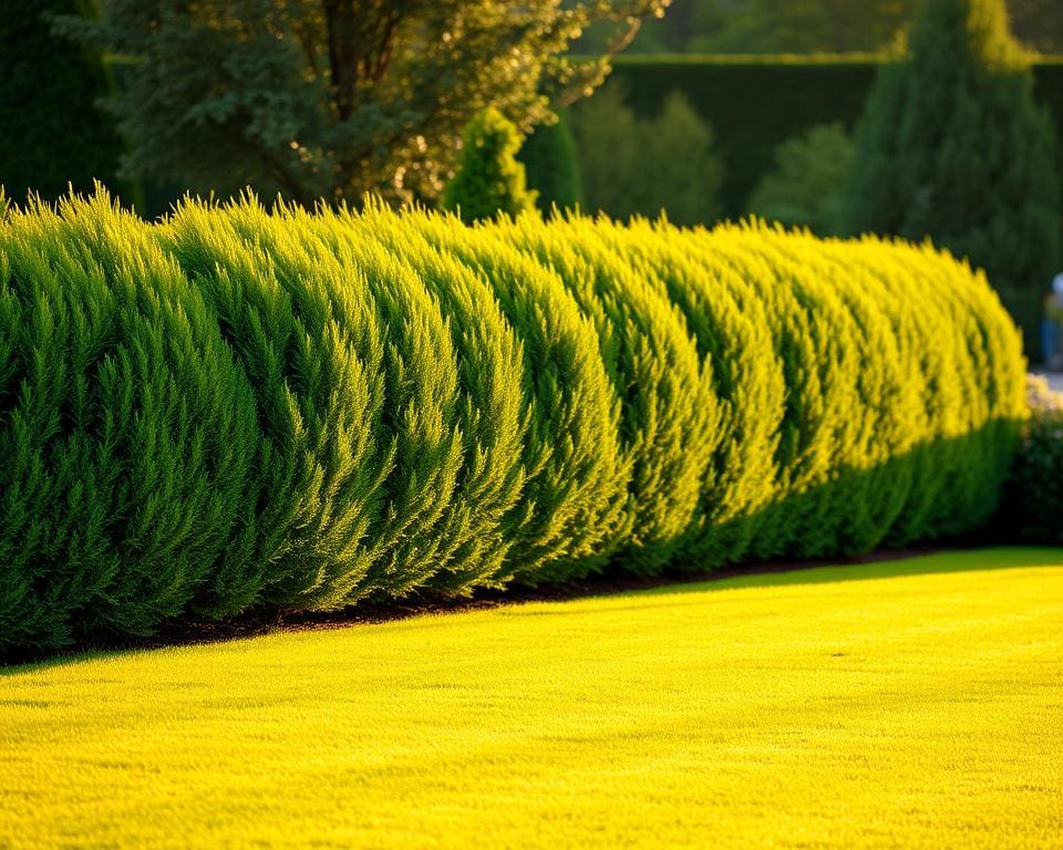 Lärche Hecke im Garten