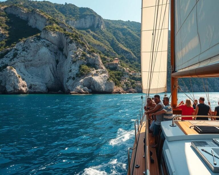Welche Orte sind in Dalmatien per Boot sehenswert?