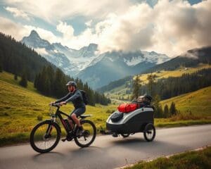 Wie reist man mit E-Bike und Anhänger durch die Schweiz?