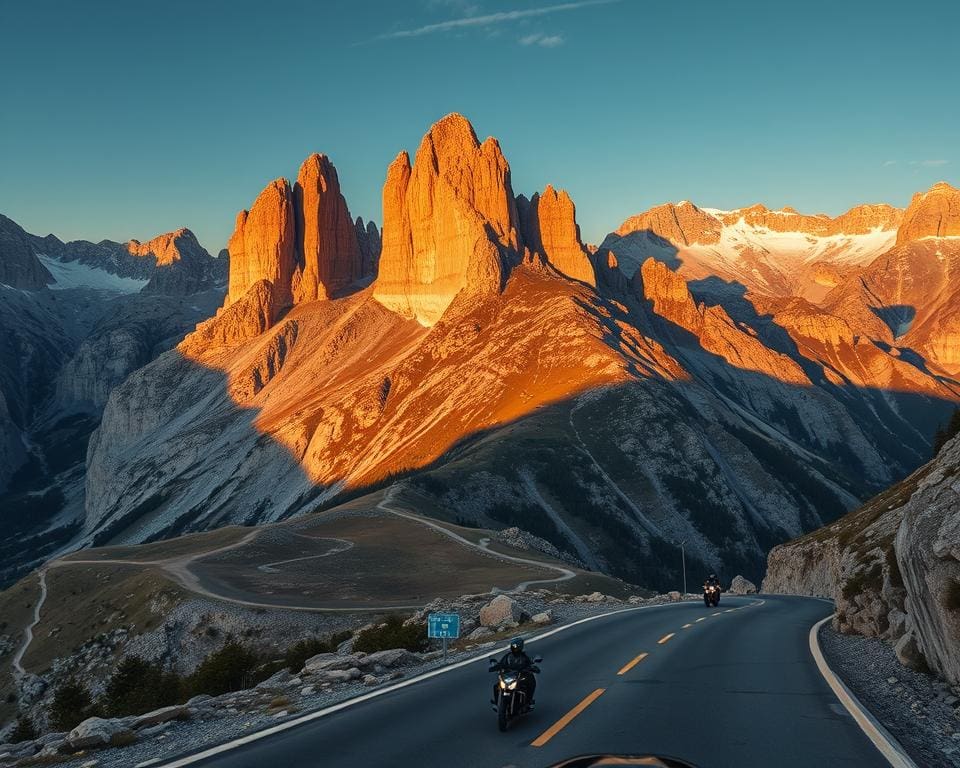 beste Motorradstrecken Dolomiten