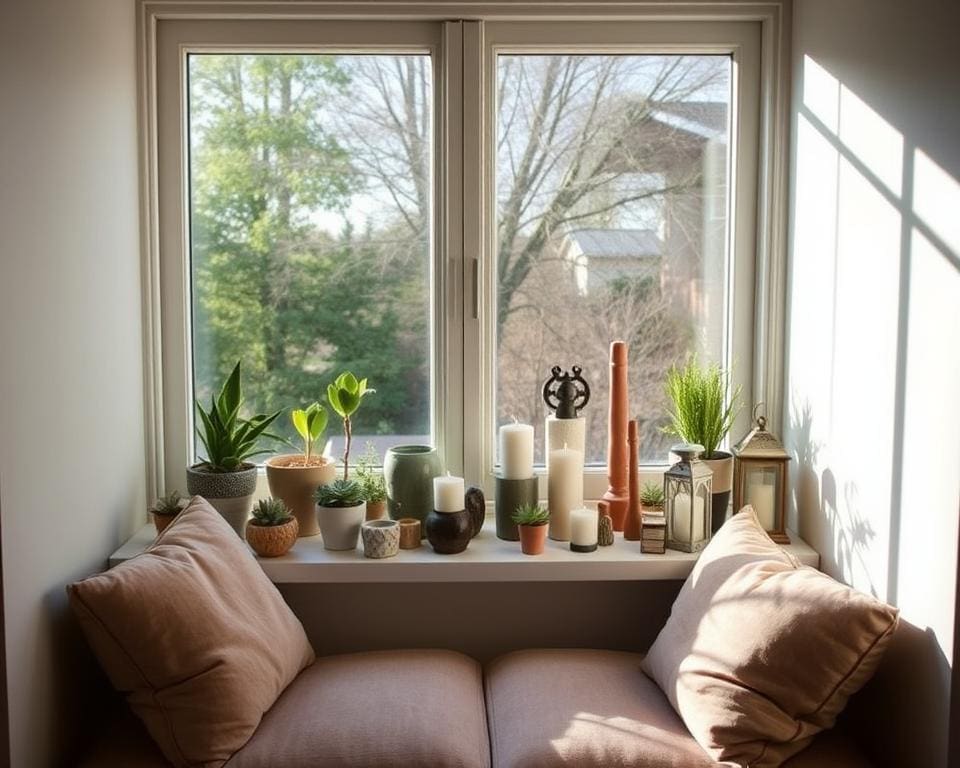 Fensterbänke als Dekorationsfläche nutzen