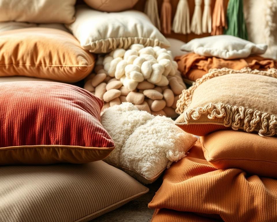 Materialien für Kissen