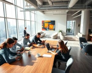 Büroeinrichtung für Startups