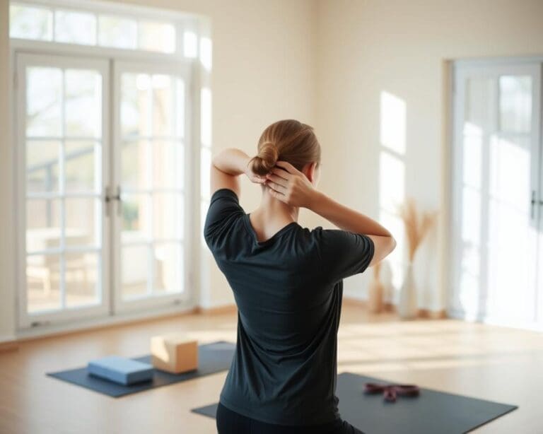 Welche Uebungen helfen bei Nackenschmerzen?
