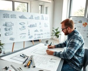 Wie arbeitet ein Bauzeichner an Detailplanung?