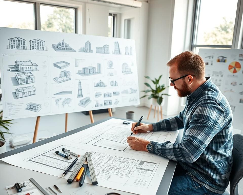 Wie arbeitet ein Bauzeichner an Detailplanung?