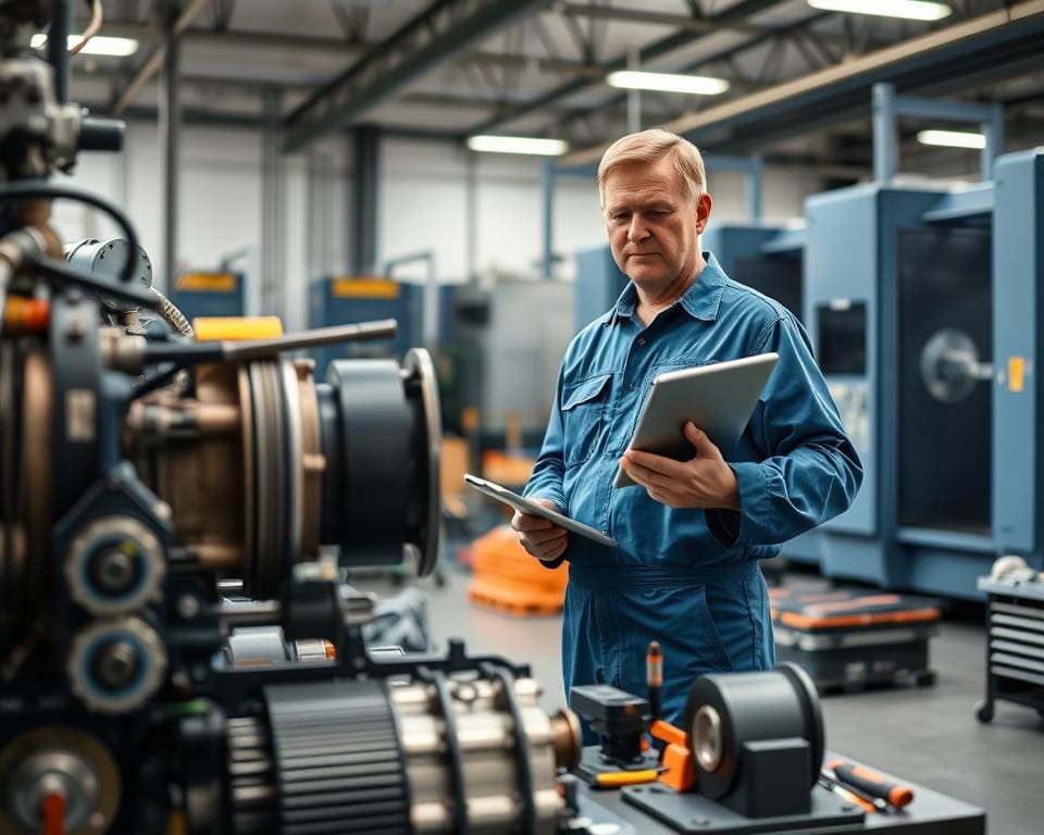 Wie arbeitet ein Techniker im Maschinenservice?