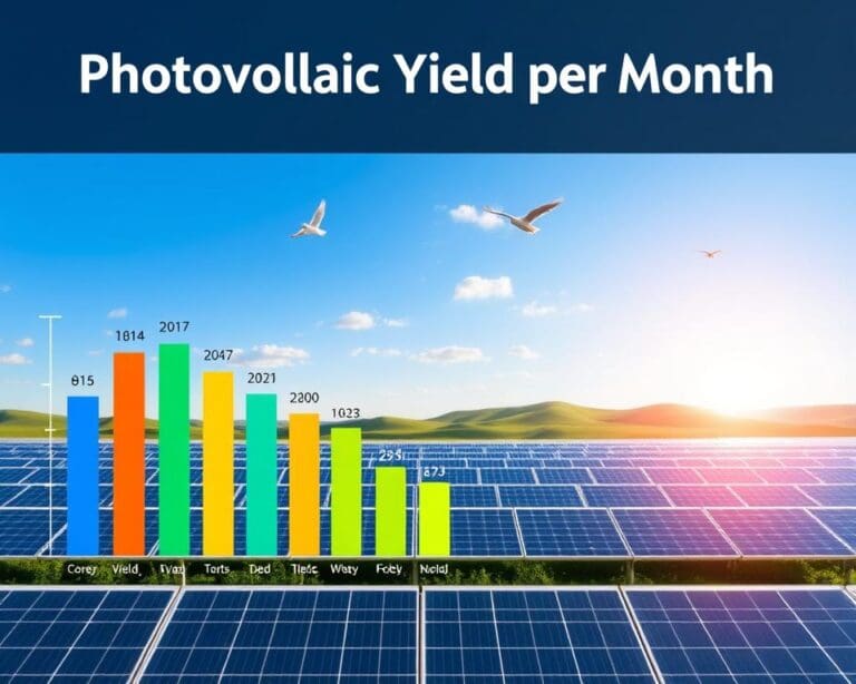 Wie hoch ist der Photovoltaik Ertrag pro Monat?