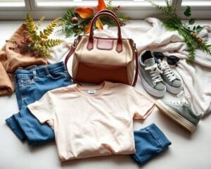 Wie kombiniert man Basics mit Trendteilen?