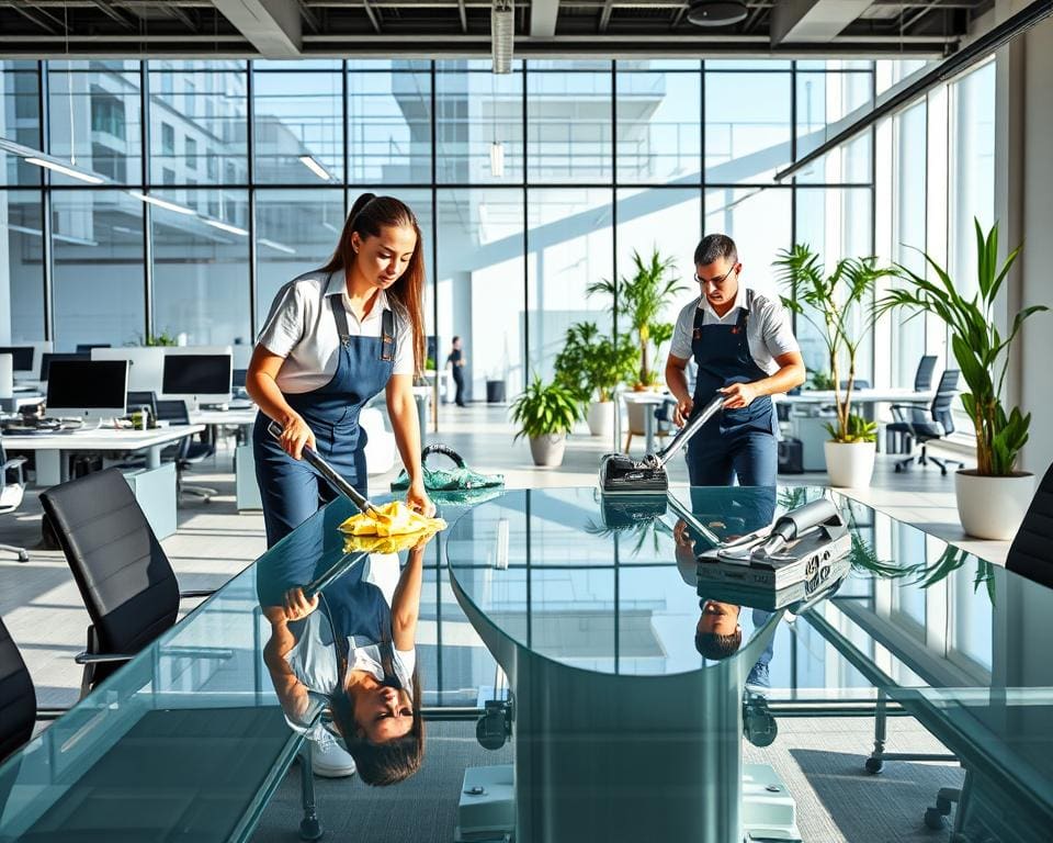 Wie unterstützt ein Reinigungsservice Gewerbekunden?