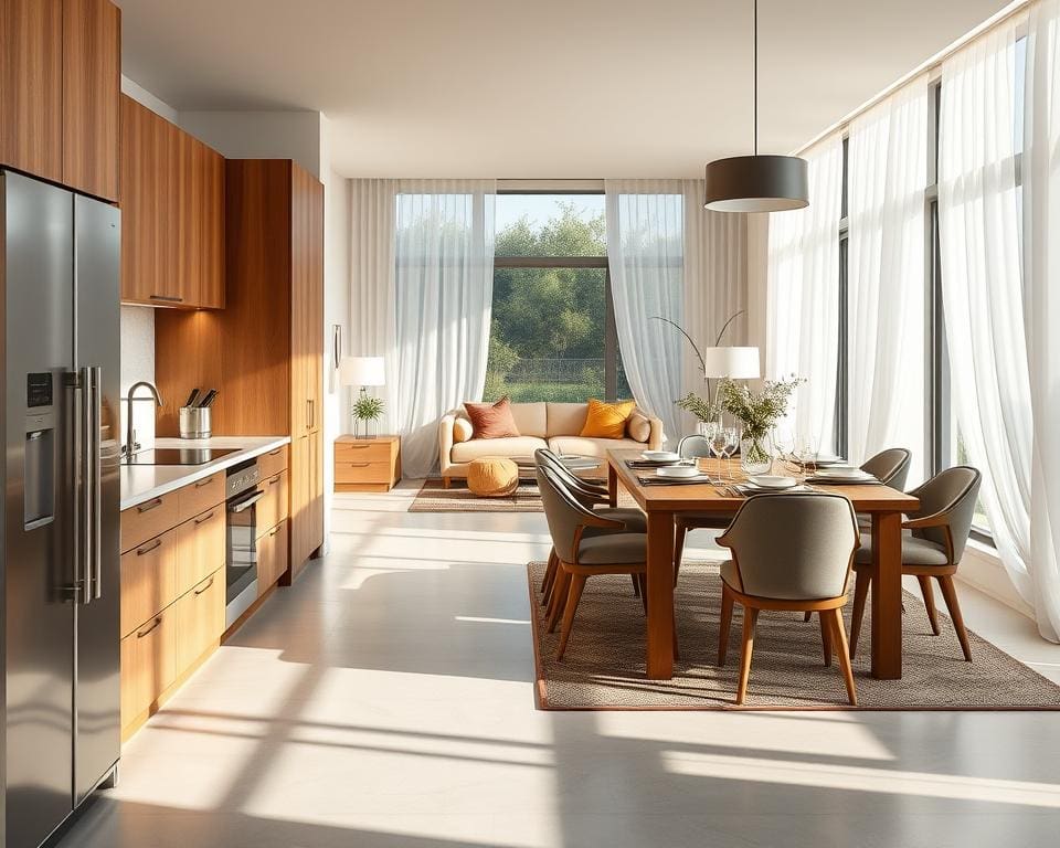 Wie verbindet man Küche und Wohnen harmonisch?