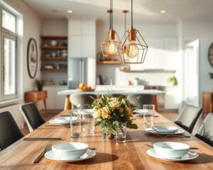 Wie passen Hängelampen für Esszimmer und Küche zu modernen Stilen?