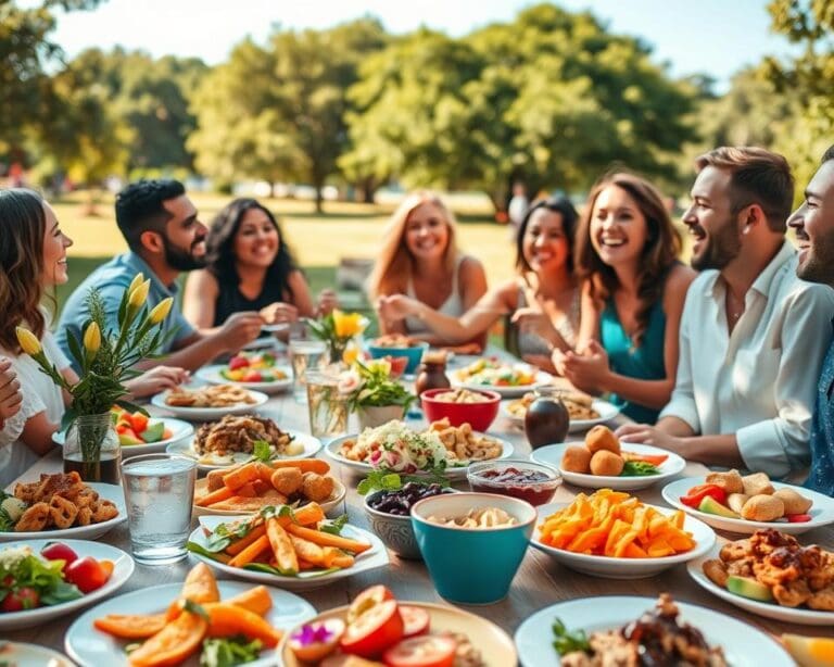Wie verbinden Essen und Lebensfreude sich?