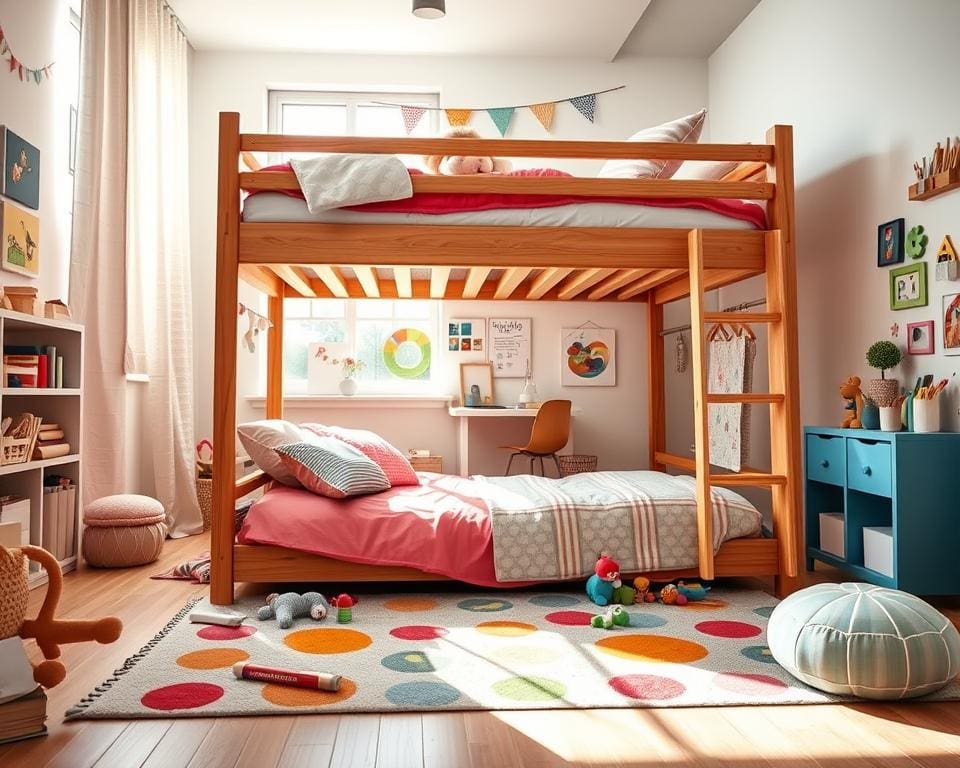 Wie gestaltet man ein Kinderzimmer mit Hochbett?
