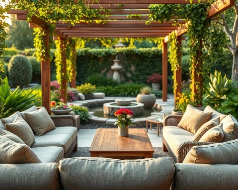 Wie plant man eine Outdoor-Lounge im Garten?