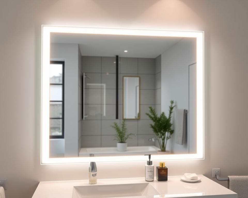 Badezimmerspiegel beleuchtet