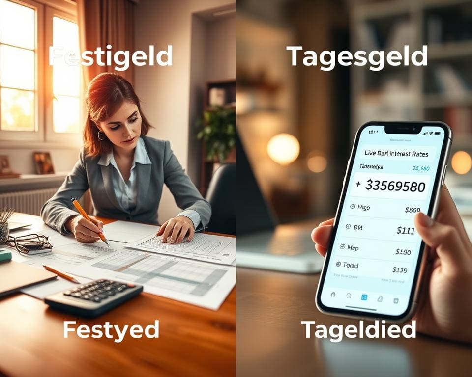 Festgeld oder Tagesgeld
